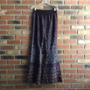 LA Hearts M Bell Bottoms Purple Mandala Print Pant